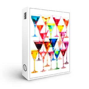 raxxa Premium-Puzzle: Abstract Cocktails in Kaleidoscopic Colors A Splash of Artistry