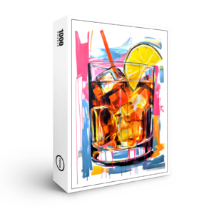 raxxa Premium-Puzzle: Canvas Cocktails Abstract Artistry Meets Mixology.