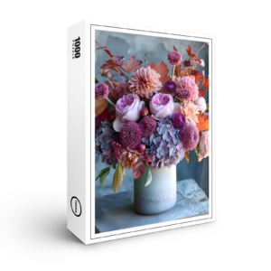 raxxa Premium-Puzzle: Colorful Summer Bouquet Still Life