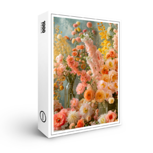 raxxa Premium-Puzzle: Warm Toned Summer Bouquet Still Life