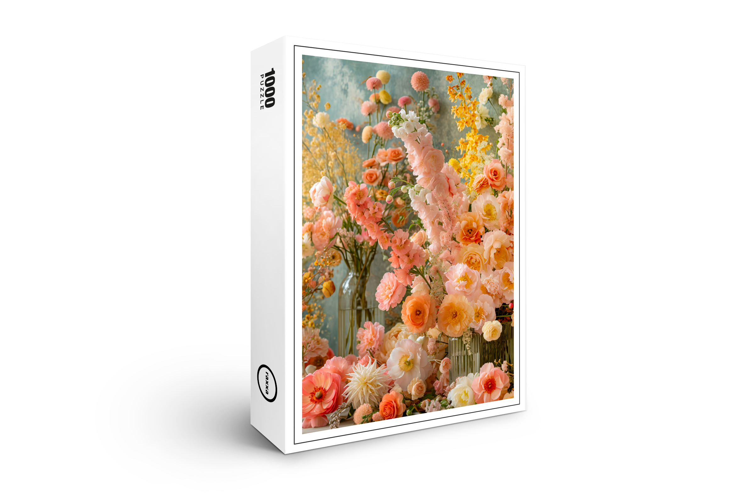 raxxa Premium-Puzzle: Warm Toned Summer Bouquet Still Life
