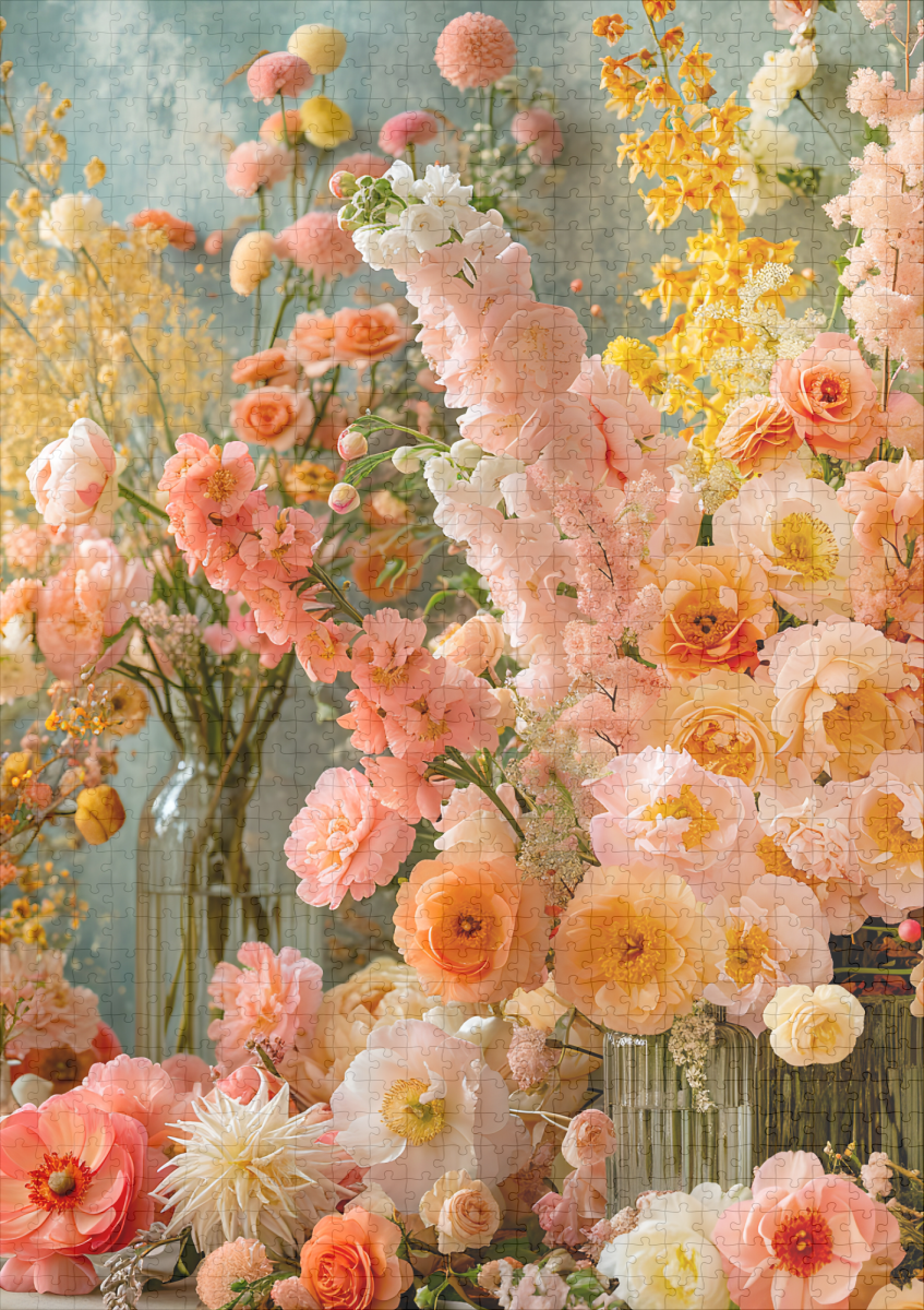 raxxa Premium-Puzzle: Warm Toned Summer Bouquet Still Life – Bild 2