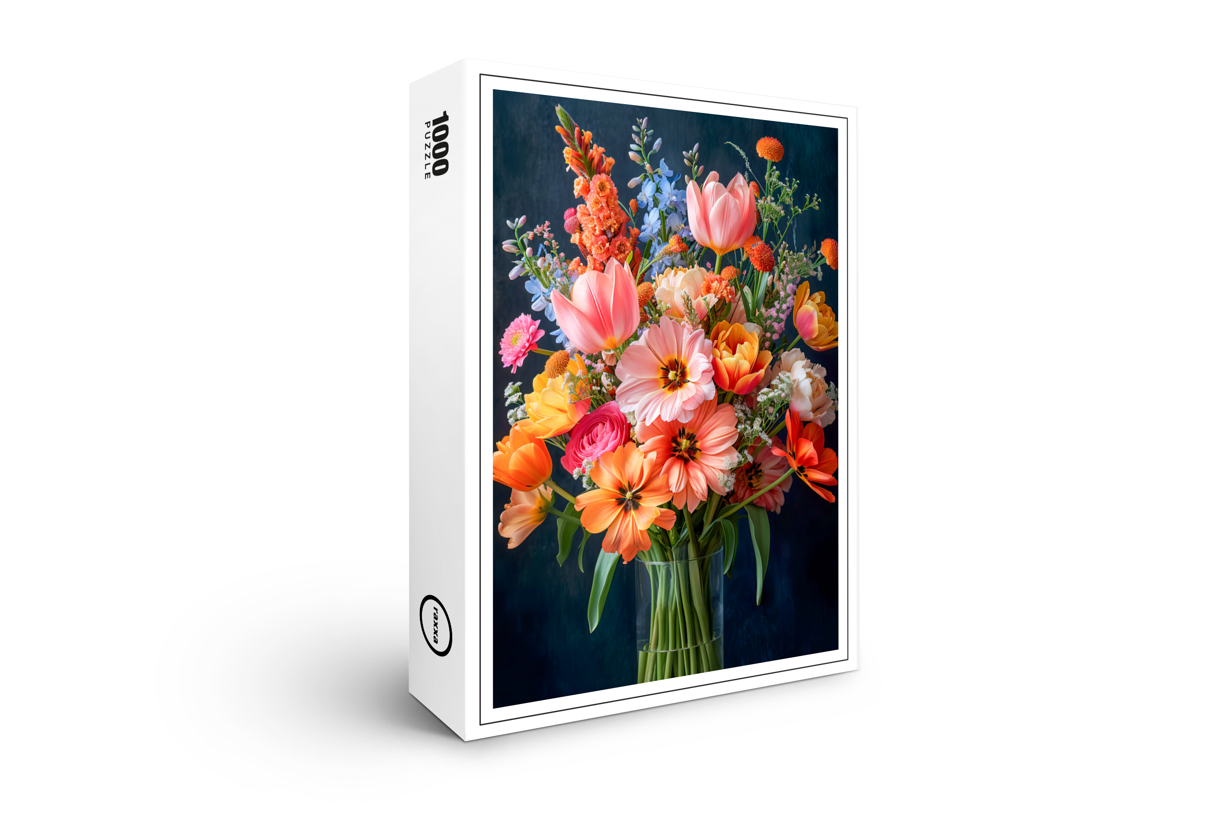 raxxa Premium-Puzzle: Bright Floral Bouquet Still Life