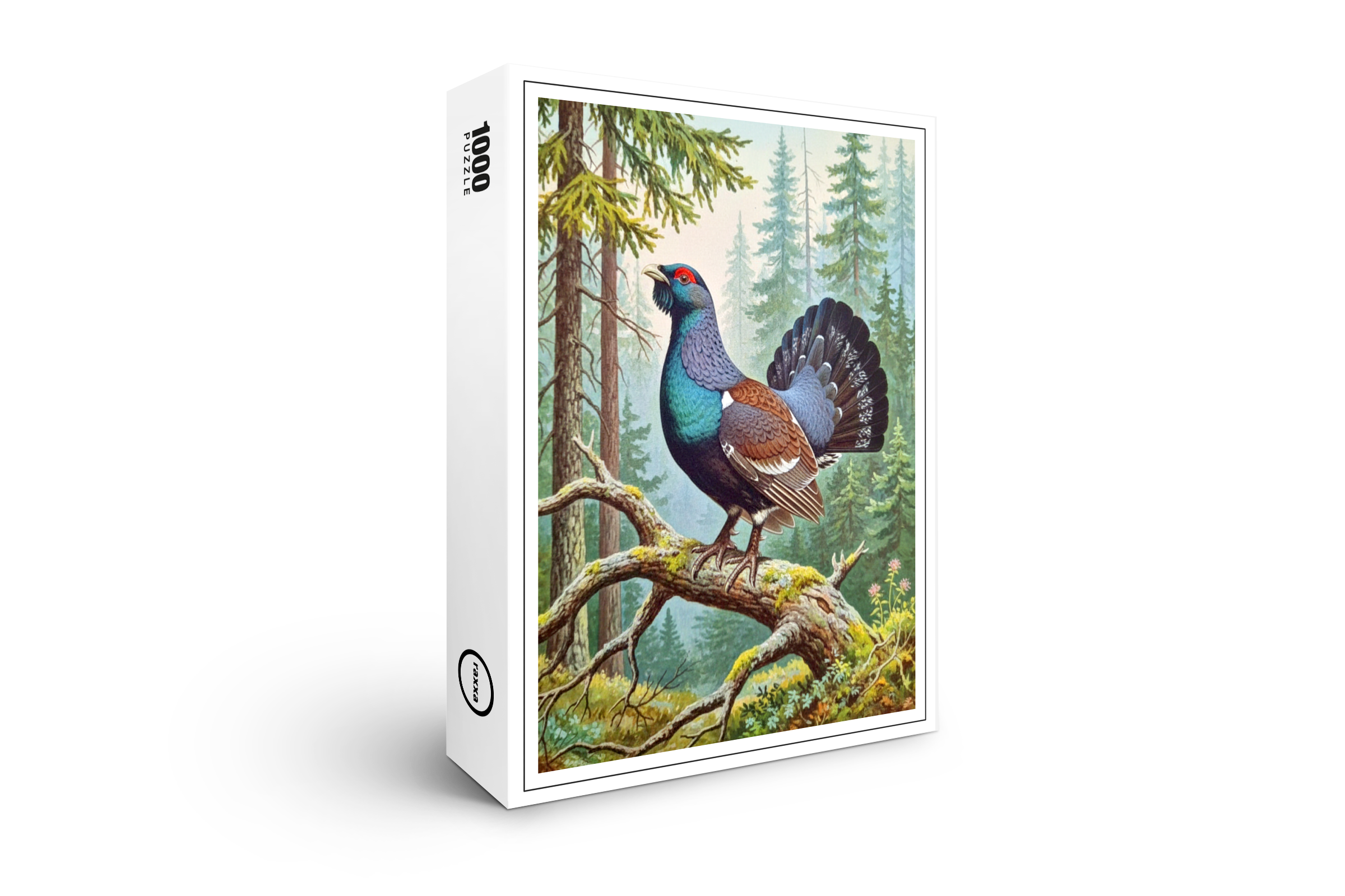 raxxa Premium-Puzzle: Auerhahn - europäischer Vogel