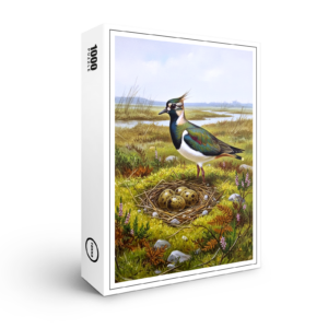 raxxa Premium-Puzzle: Kiebitz mit Nest - europäischer Vogel