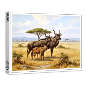 raxxa Premium-Puzzle: Kudu Antilopen in Afrika