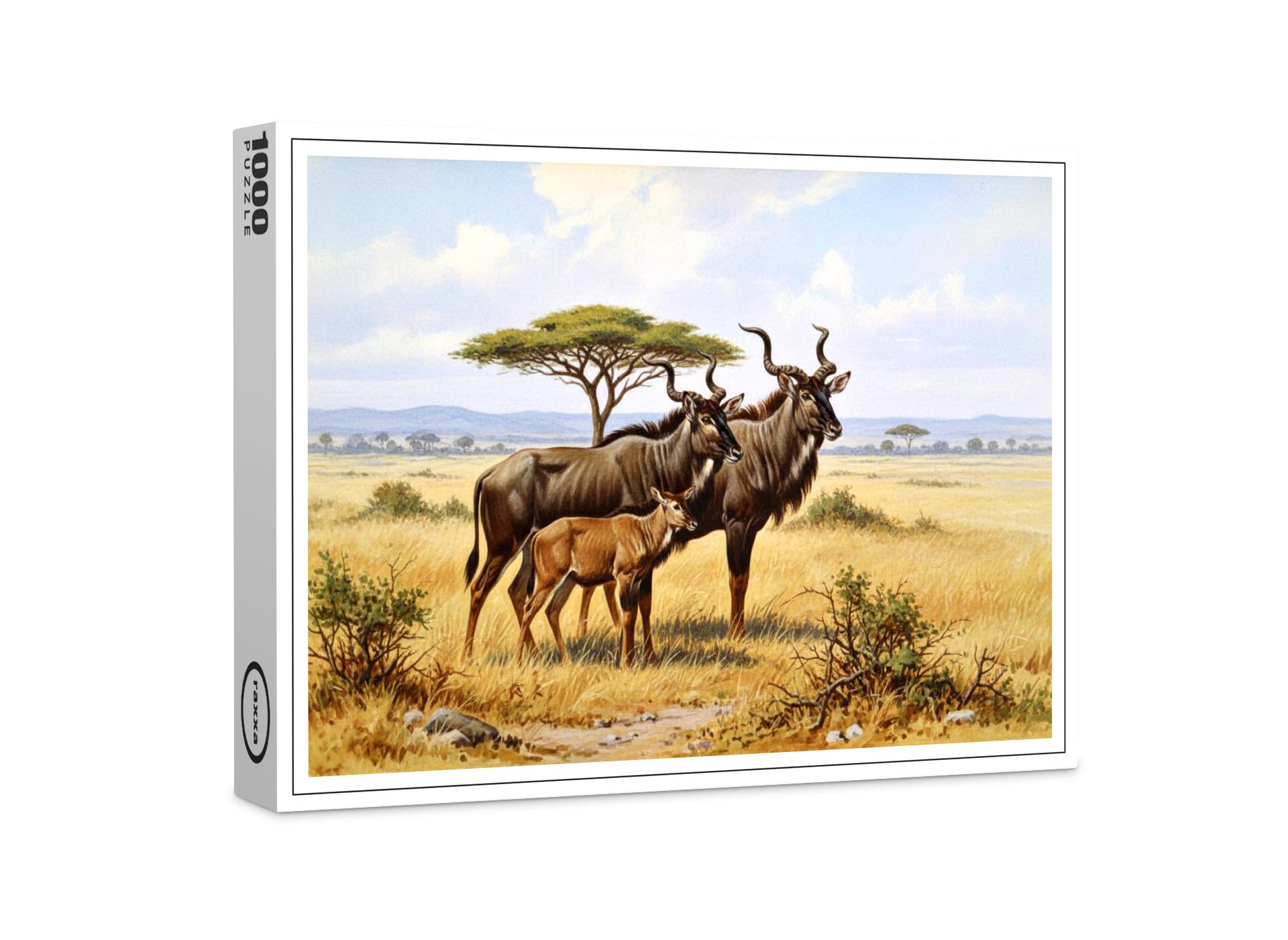 raxxa Premium-Puzzle: Kudu Antilopen in Afrika