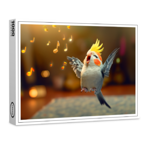 raxxa Premium-Puzzle: Niedlicher Nymphensittich - Gesangstalent