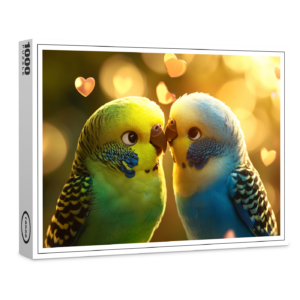 raxxa Premium-Puzzle: Fröhliche Wellensittiche