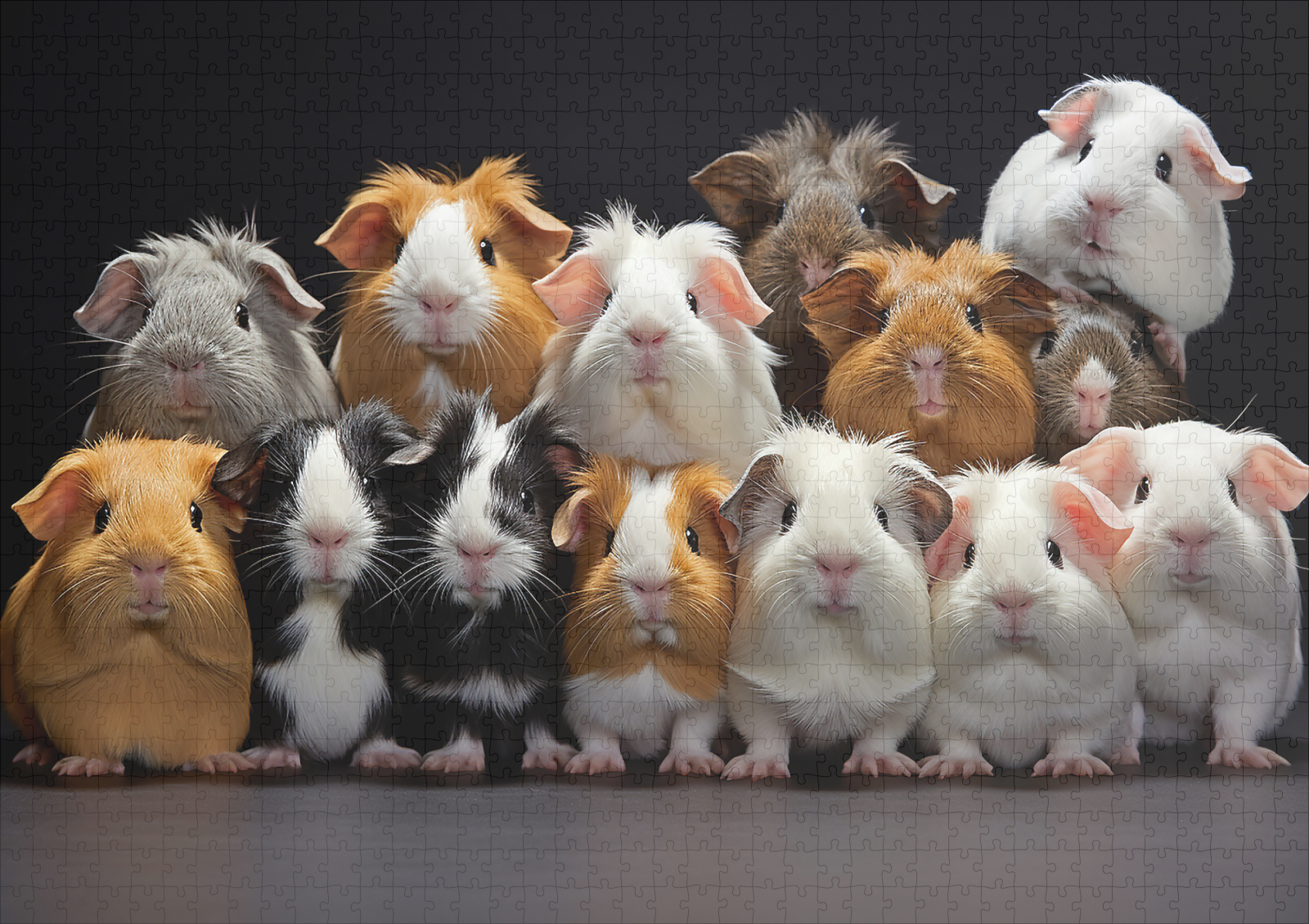 raxxa Premium-Puzzle: Gruppenbild mit fröhlichen Meerschweinchen – Bild 2