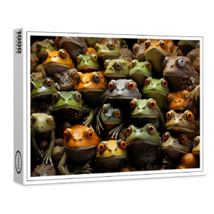 raxxa Premium-Puzzle: Gruppenbild mit Fröschen