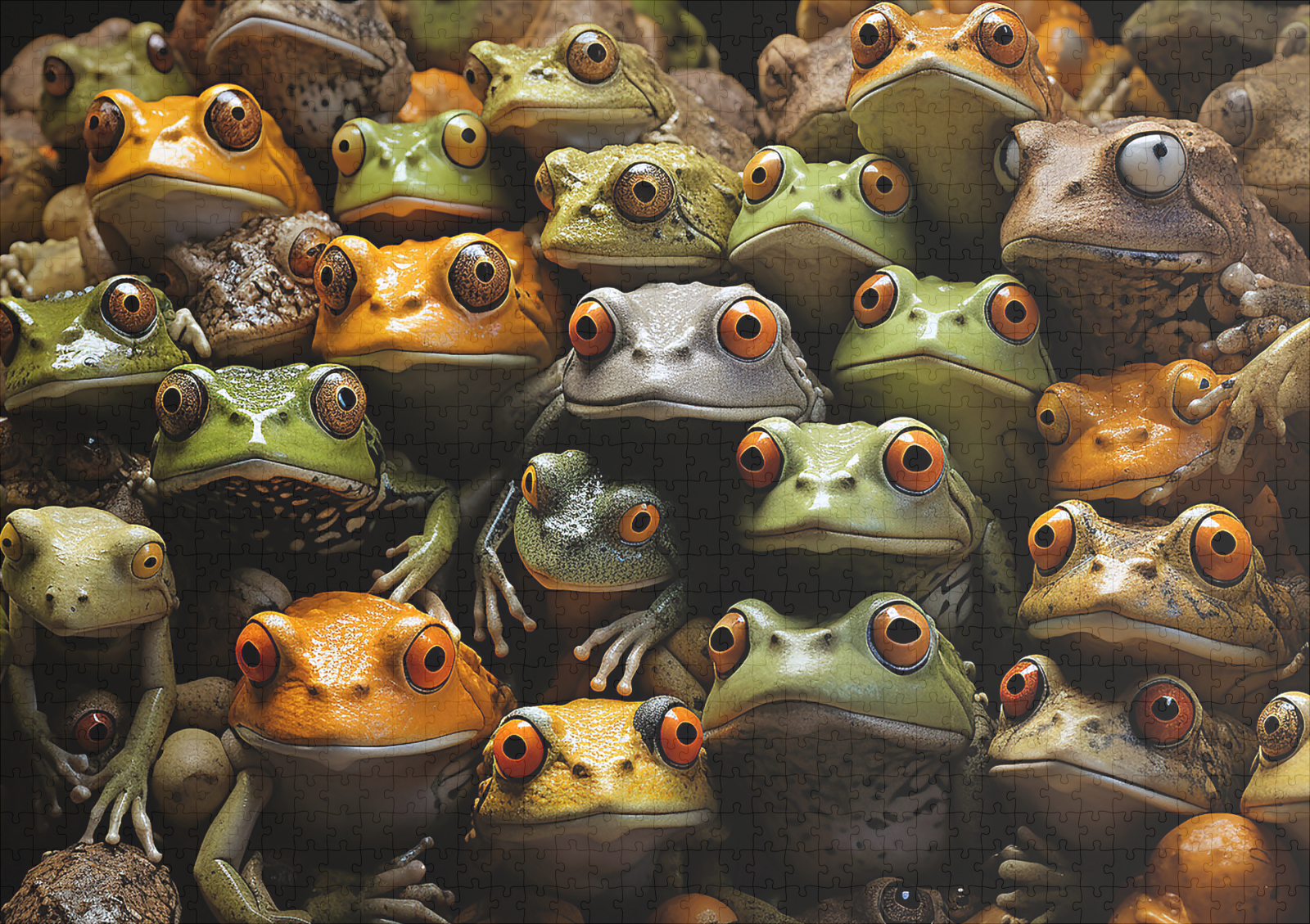 raxxa Premium-Puzzle: Gruppenbild mit Fröschen – Image 2