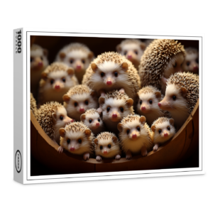 raxxa Premium-Puzzle: Gruppenbild mit Igeln
