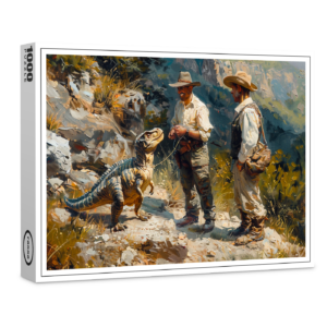 raxxa Premium-Puzzle: Tyrannosaurus Rex als Haustier, das erzogen werden muss