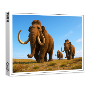 raxxa Premium-Puzzle: Ausgestorben in der Eiszeit - Mammut Mammuthus primigenius
