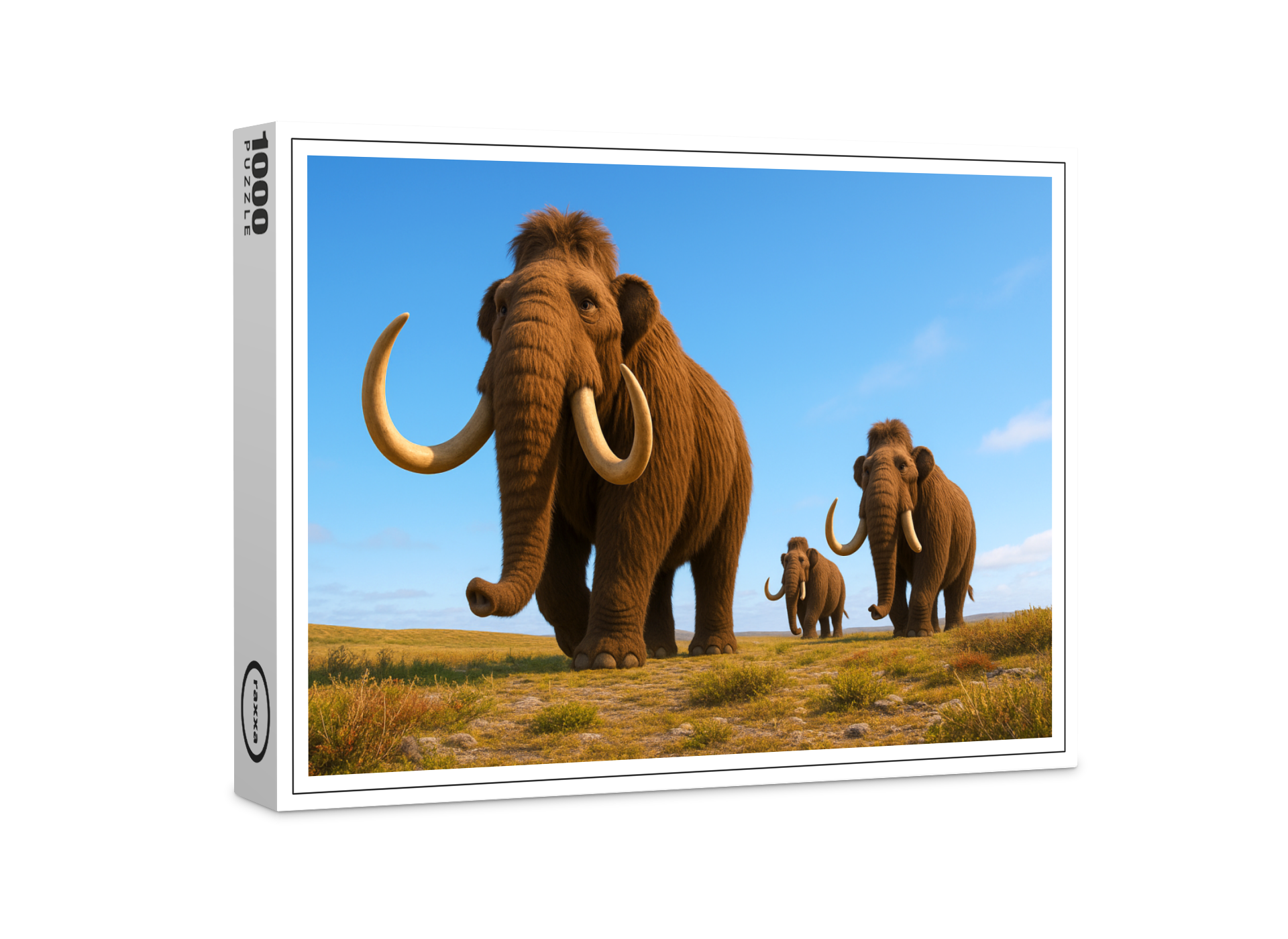 raxxa Premium-Puzzle: Ausgestorben in der Eiszeit - Mammut Mammuthus primigenius