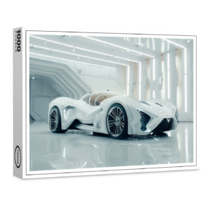raxxa Premium-Puzzle: Hypermodernes Fahrzeug in coolem Design
