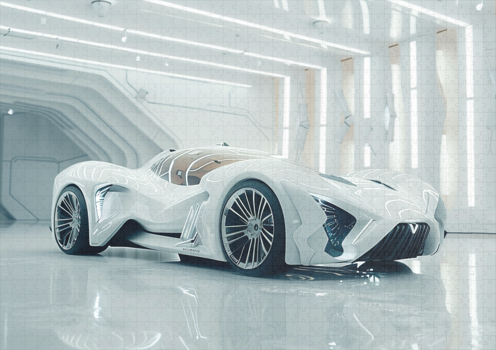 raxxa Premium-Puzzle: Hypermodernes Fahrzeug in coolem Design - Image 2