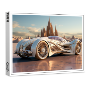 raxxa Premium-Puzzle: Moderner Sportwagen in coolem Design