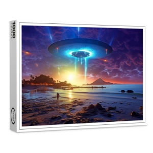 raxxa Premium-Puzzle: Raumschiff auf einem fremden Planeten