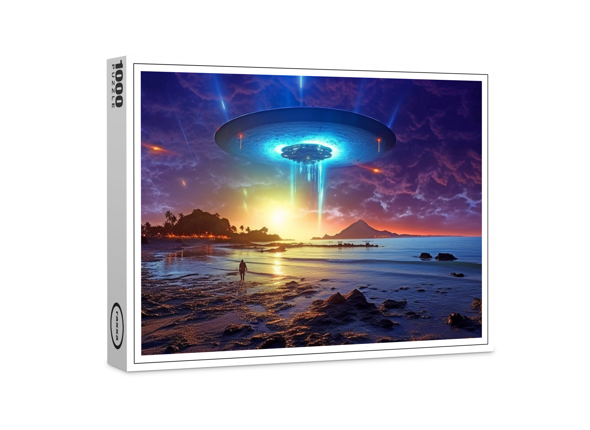 raxxa Premium-Puzzle: Raumschiff auf einem fremden Planeten