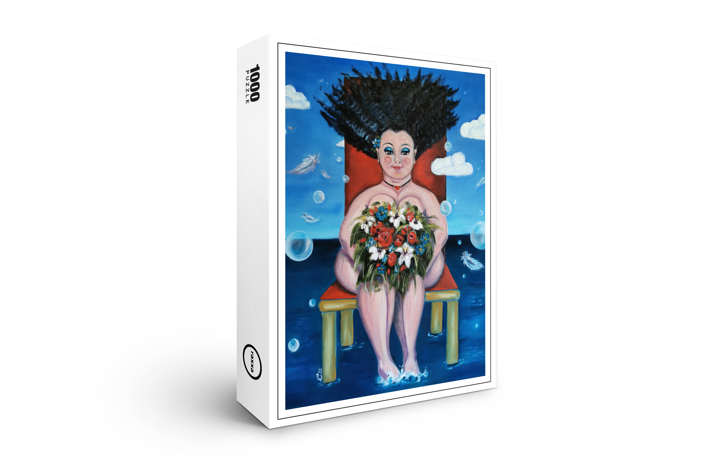 raxxa Premium-Puzzle: Entrückt a. d. Reihe WeibsBild