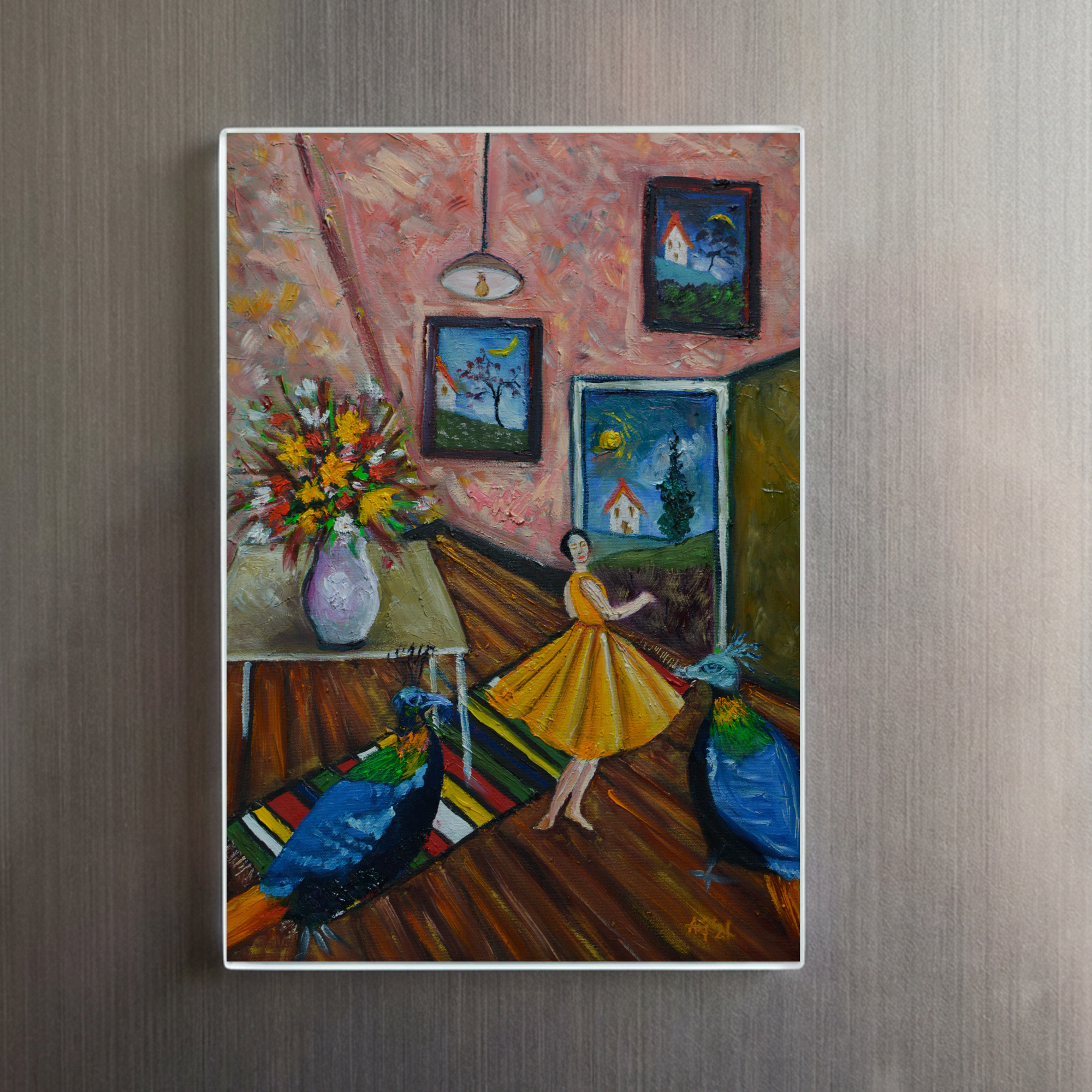 raxxa Glas-Magnet: The Girl in the Pink Room – Bild 2