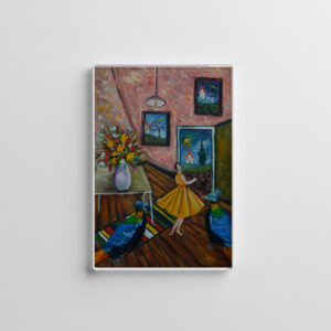 raxxa Glas-Magnet: The Girl in the Pink Room