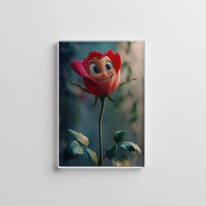 raxxa Glas-Magnet: Rose in Rosa