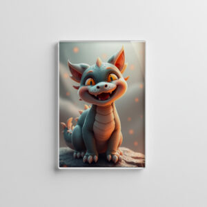 raxxa Glas-Magnet: Smiling Dragon Cat