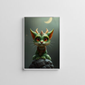 raxxa Glas-Magnet: Night Dragon Cat