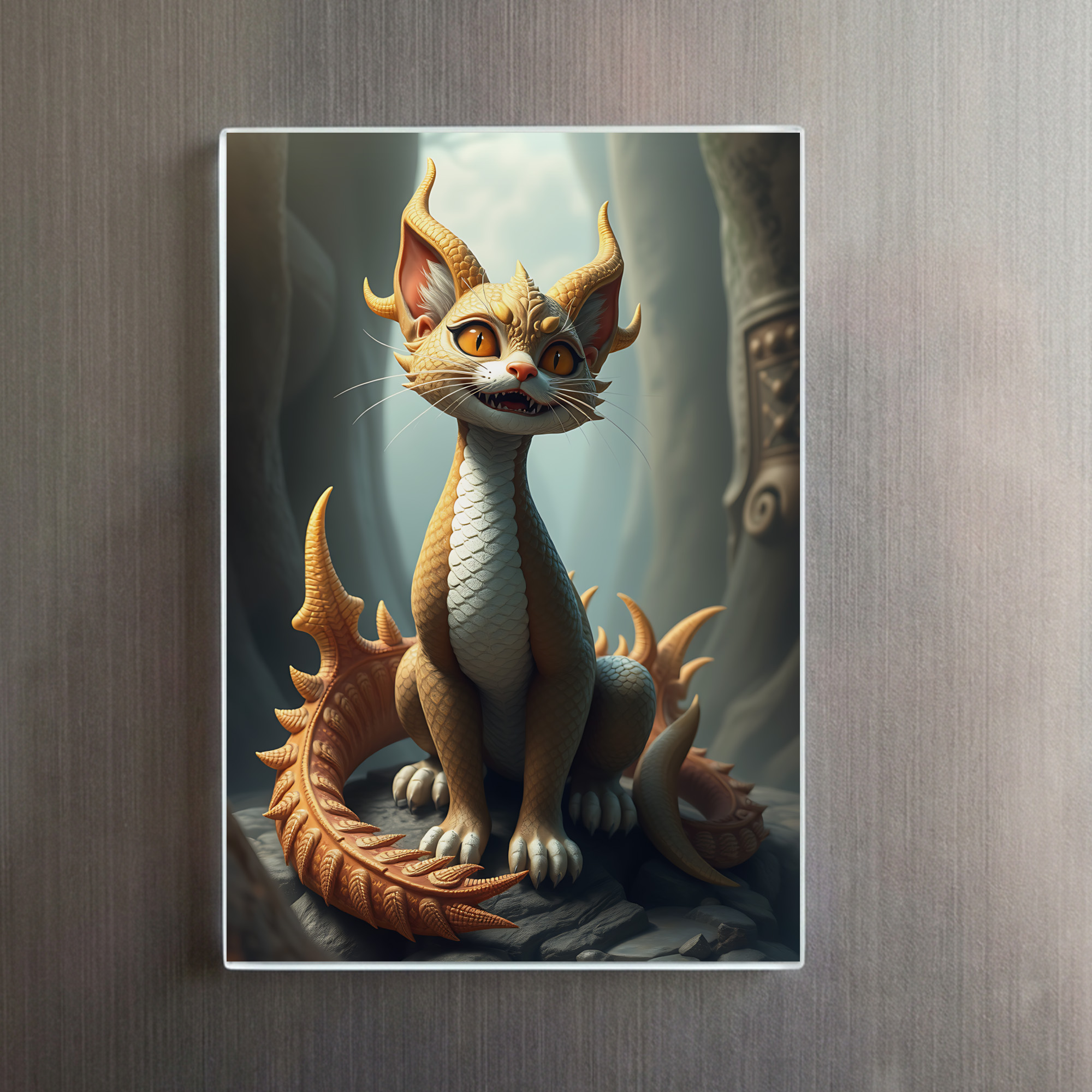 raxxa Glas-Magnet: Alduin the Dragon Cat – Bild 2