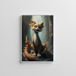 raxxa Glas-Magnet: Alduin the Dragon Cat