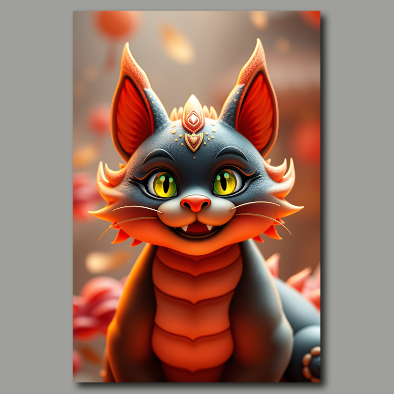 raxxa Canva: Falkor the Dragon Cat – Image 2