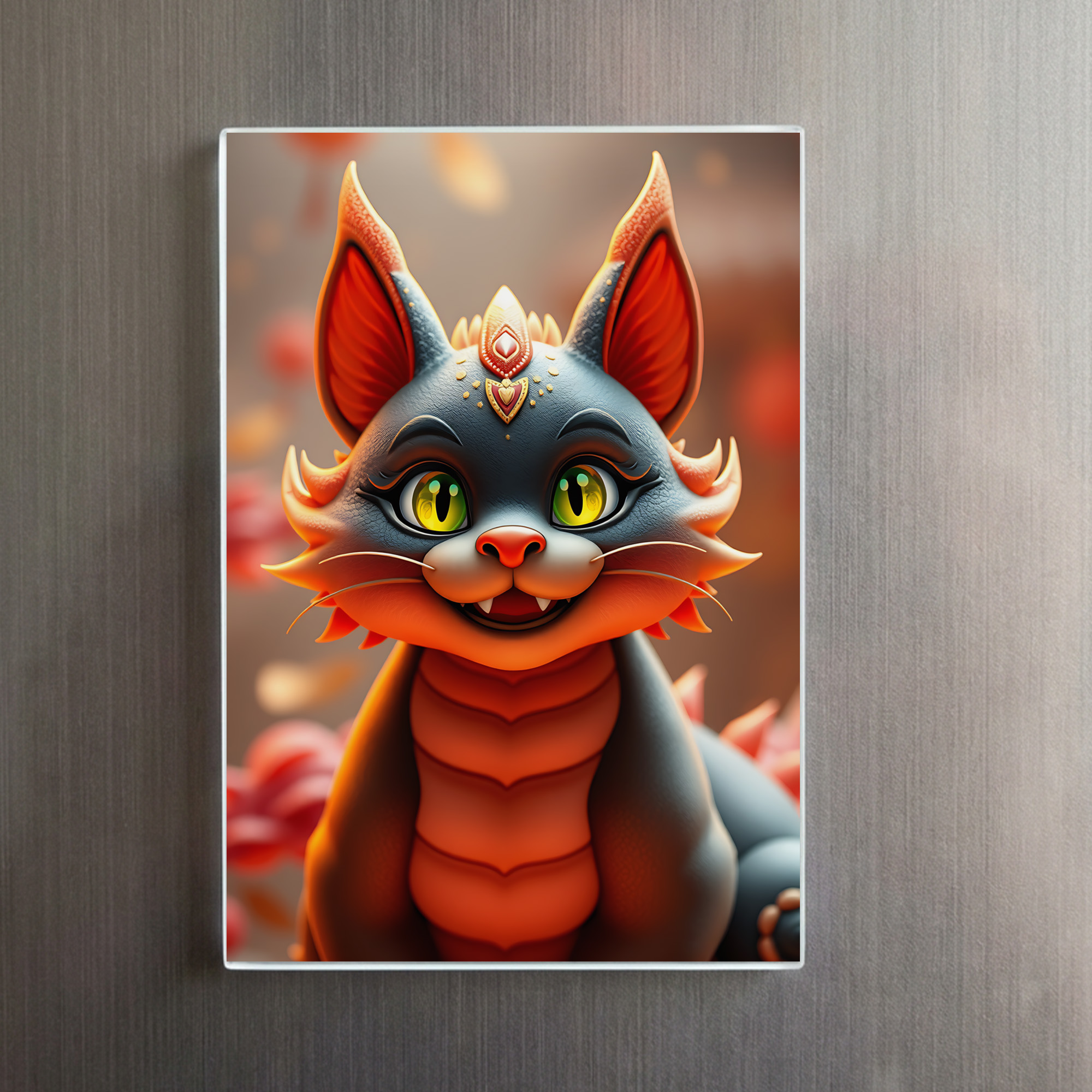 raxxa Glas-Magnet: Falkor the Dragon Cat – Bild 2