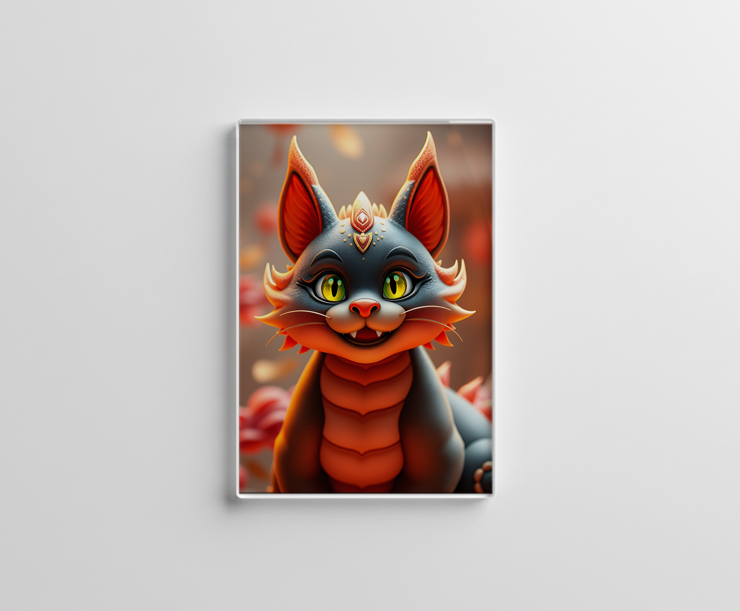 raxxa Glas-Magnet: Falkor the Dragon Cat