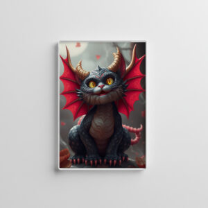 raxxa Glas-Magnet: Ananta Boga the Dragon Cat