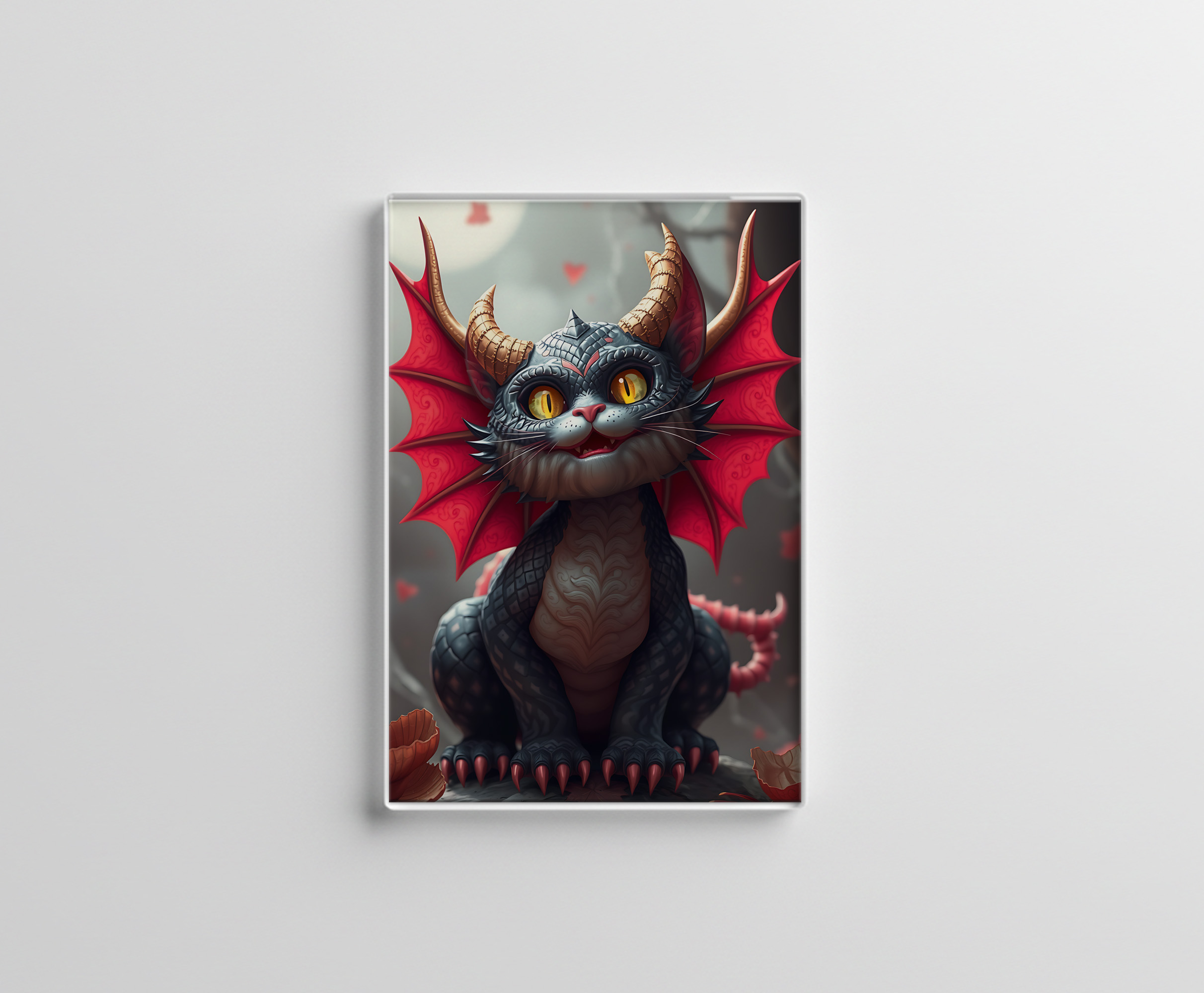 raxxa Glas-Magnet: Ananta Boga the Dragon Cat