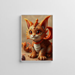 raxxa Glas-Magnet: Smerg the Dragon Cat