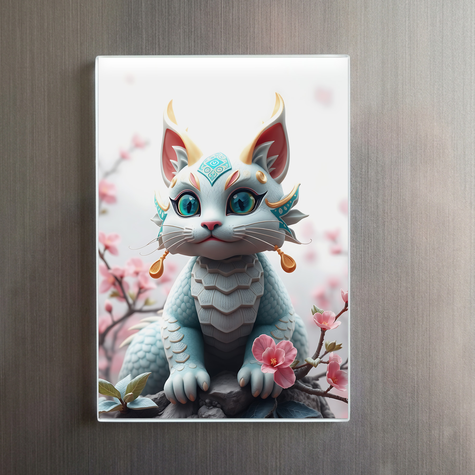 raxxa Glas-Magnet: Fafnir the Dragon Cat – Bild 2