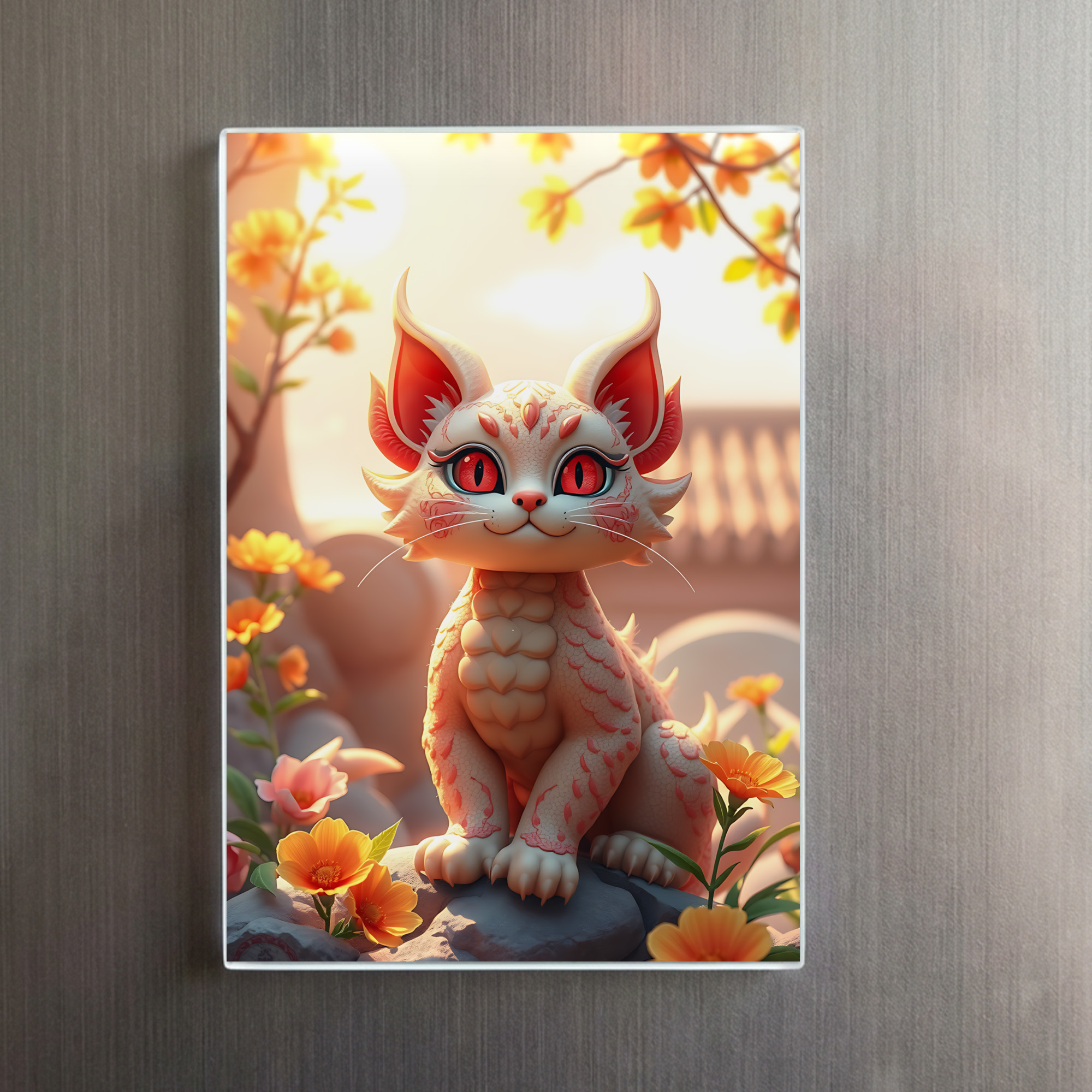 raxxa Glas-Magnet: Ladon the Dragon Cat – Bild 2
