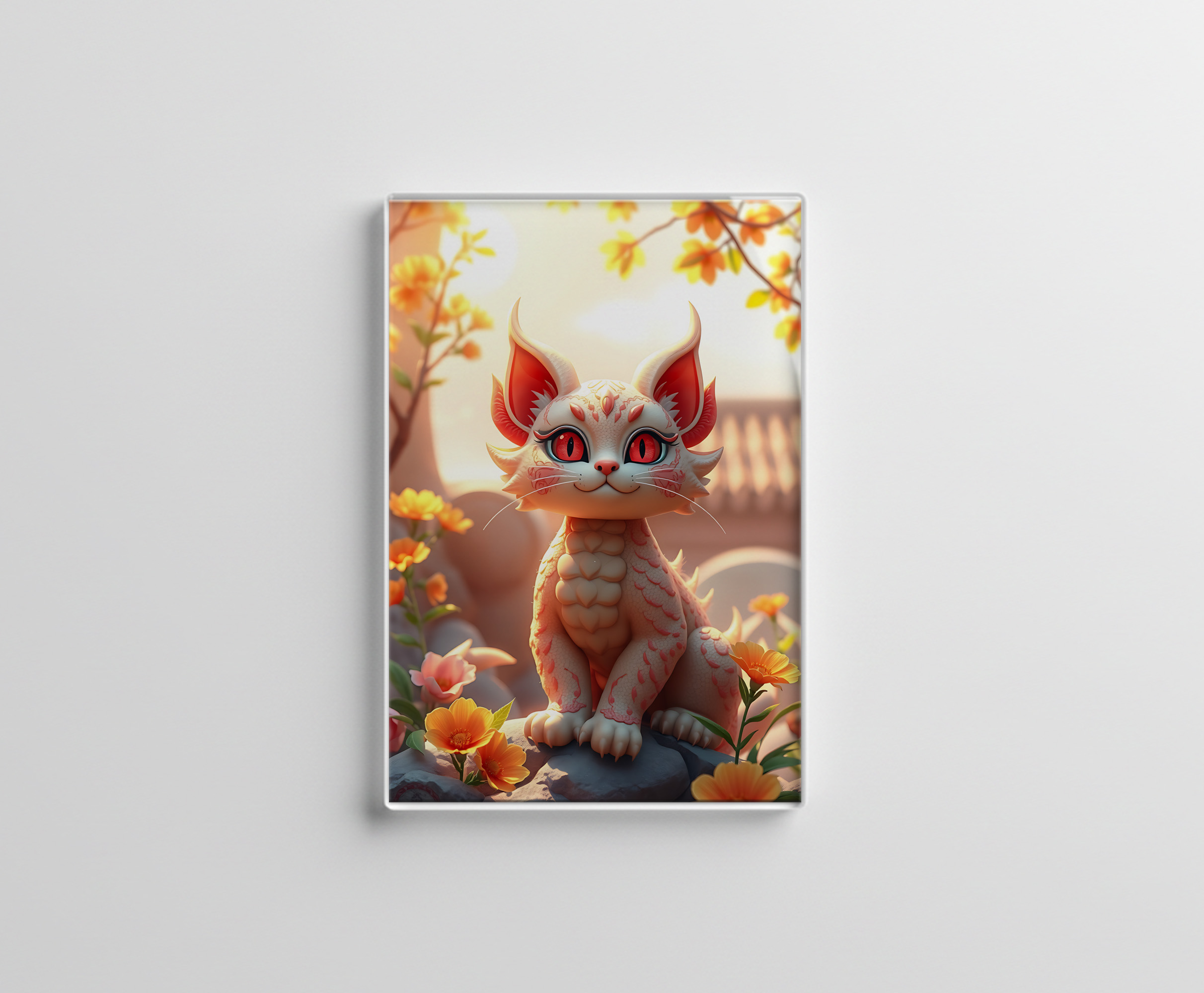 raxxa Glas-Magnet: Ladon the Dragon Cat