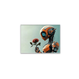 raxxa Glas-Magnet: Roboter Rose