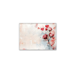 raxxa Glas-Magnet: Rosa Rosen