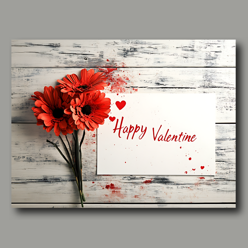 raxxa Canva: Valentins Blumen und Grußkarte - immagine 2