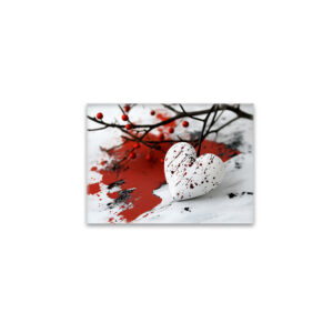 raxxa Glas-Magnet: Herz mit Farbklecksen