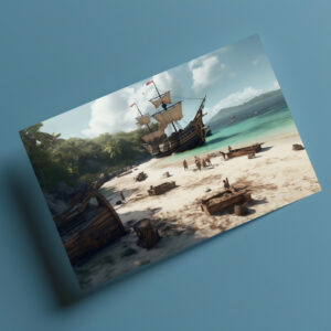 raxxa Postkarte: Stranded