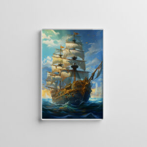 raxxa Glas-Magnet: Piraten Schiff