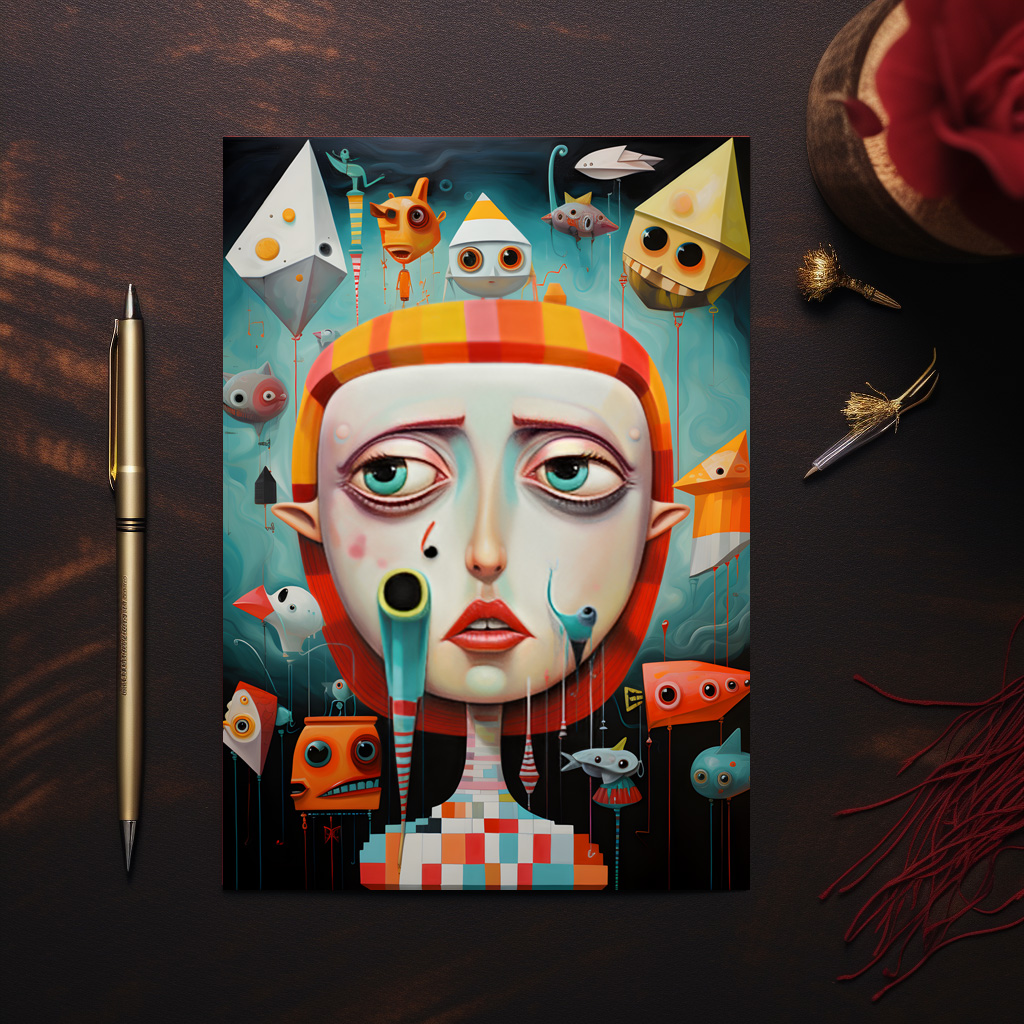 raxxa Postkarte: Whimsical Clueless 2