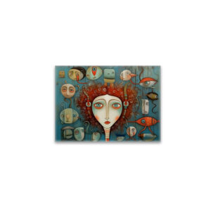 raxxa Glas-Magnet: Whimsical faces 1